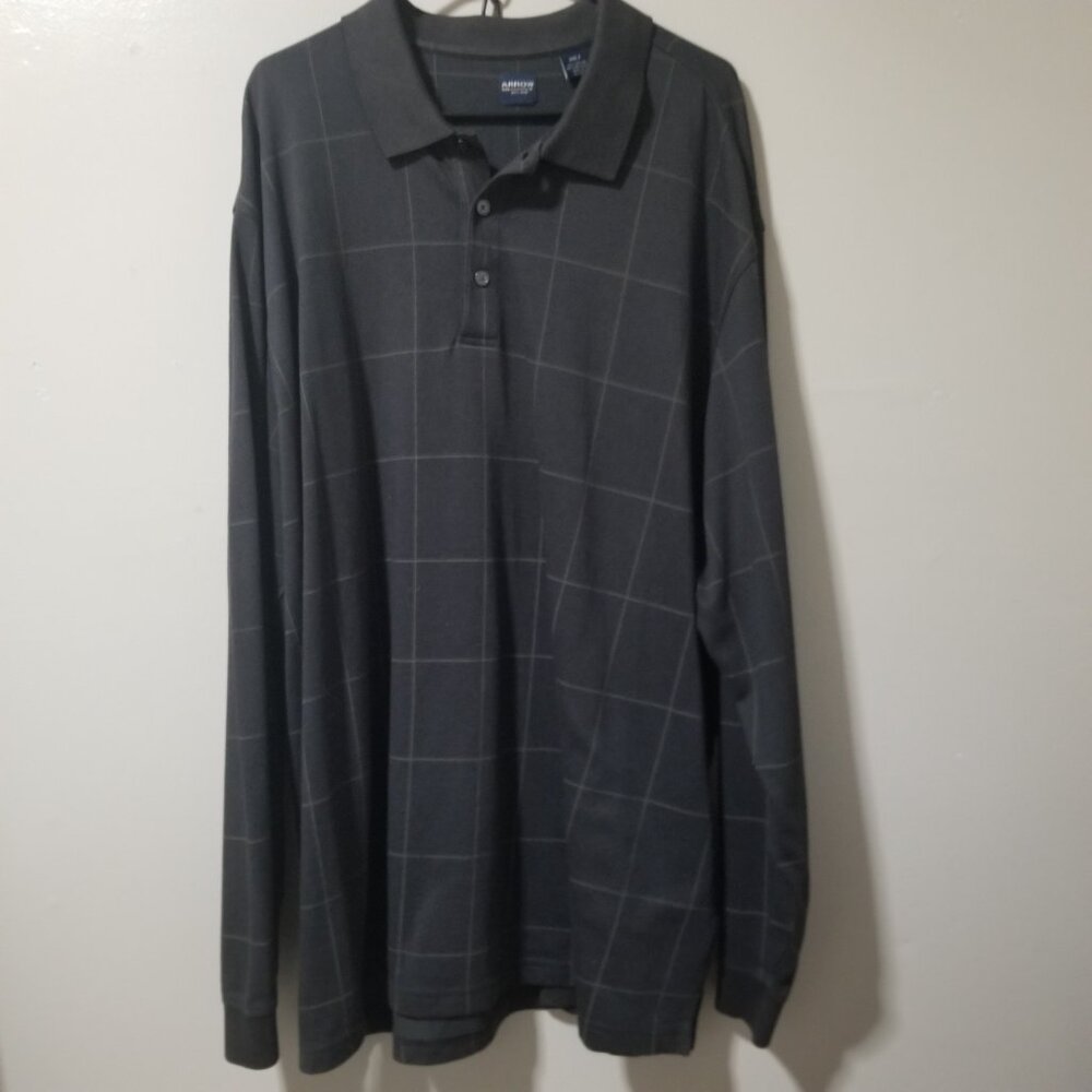 Arrow Polo Shirt Long Sleeve Mens 3XLT